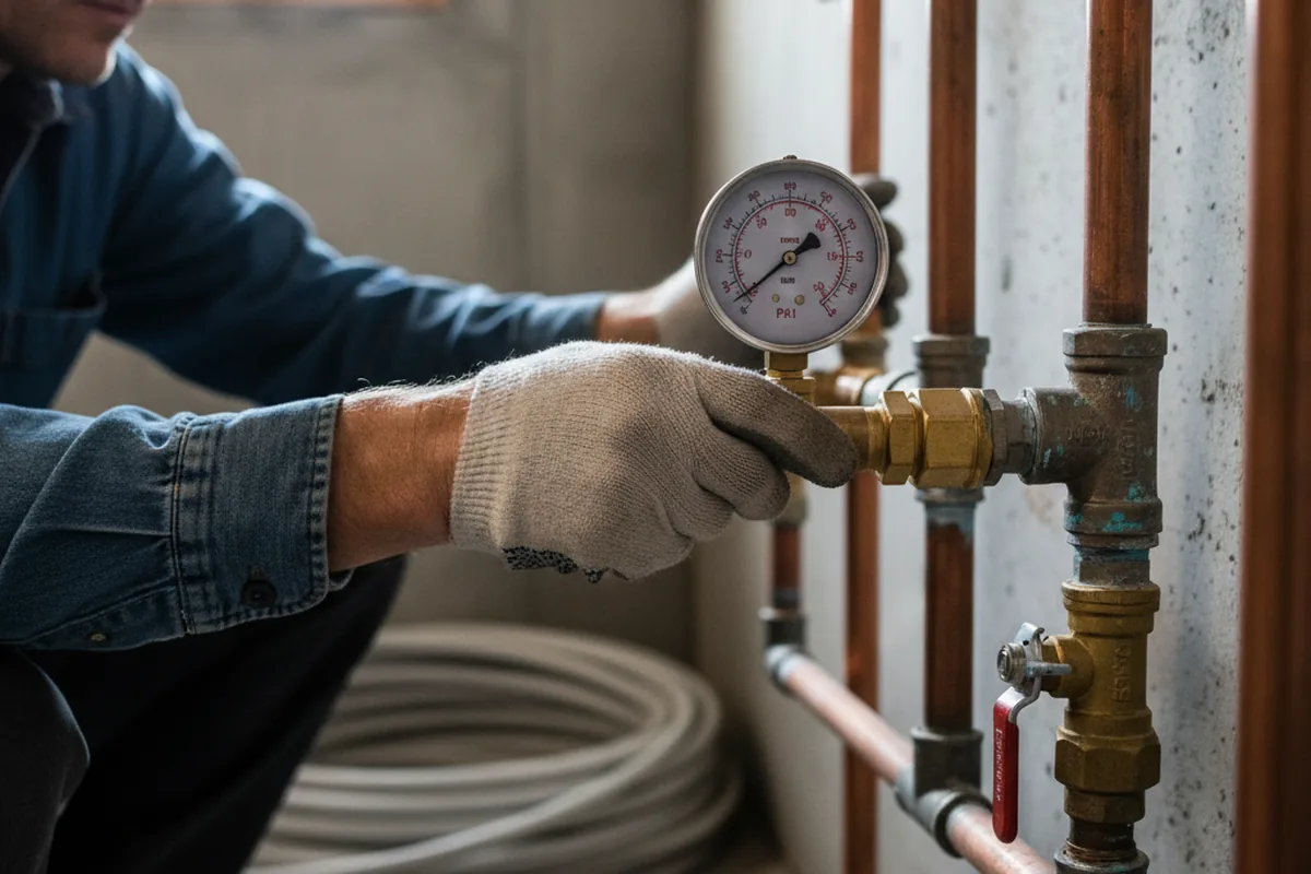Pressure testing a repaired line during Water Line Repair in Croton On Hudson